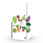 Autocollant Xbox Series X / S - Skin adhésif Xbox Fruits and veggies