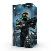 Autocollant Xbox Series X / S - Skin adhésif Xbox Halo War Game