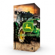 Autocollant Xbox Series X / S - Skin adhésif Xbox John Deer Tracteur vert