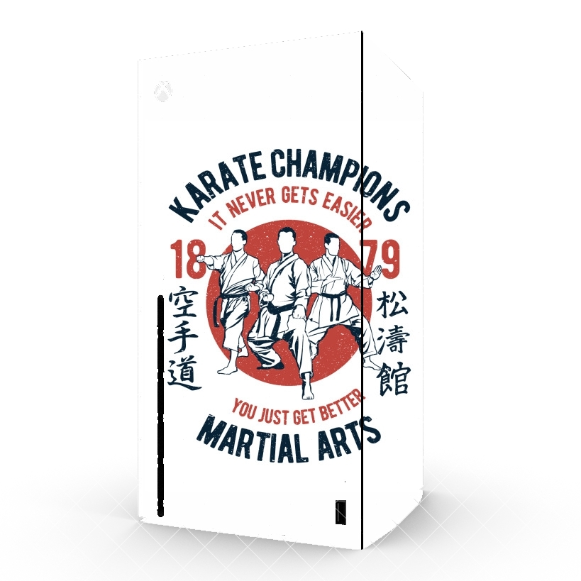 Autocollant Xbox Series X / S - Skin adhésif Xbox Karate Champions Martial Arts