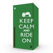 Autocollant Xbox Series X / S - Skin adhésif Xbox Keep Calm And ride on Tractor