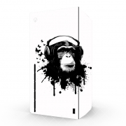 Autocollant Xbox Series X / S - Skin adhésif Xbox Monkey Business - White