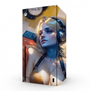 Autocollant Xbox Series X / S - Skin adhésif Xbox Music Sound Girl