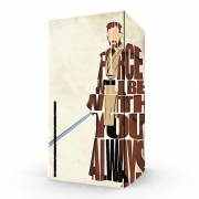 Autocollant Xbox Series X / S - Skin adhésif Xbox Obi Wan Kenobi Tipography Art