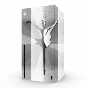 Autocollant Xbox Series X / S - Skin adhésif Xbox Origami - Swan Danseuse