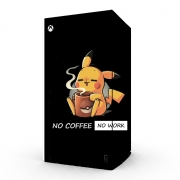 Autocollant Xbox Series X / S - Skin adhésif Xbox Pikachu Coffee Addict