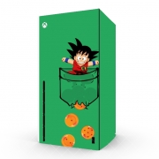 Autocollant Xbox Series X / S - Skin adhésif Xbox Pocket Collection: Goku Dragon Balls