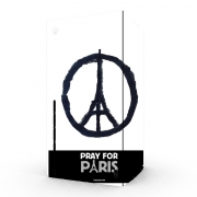 Autocollant Xbox Series X / S - Skin adhésif Xbox Pray For Paris - Tour Eiffel