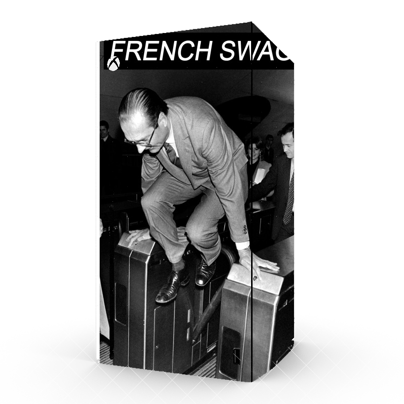 Autocollant Xbox Series X / S - Skin adhésif Xbox President Chirac Metro French Swag