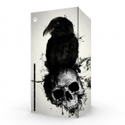 Autocollant Xbox Series X / S - Skin adhésif Xbox Raven and Skull