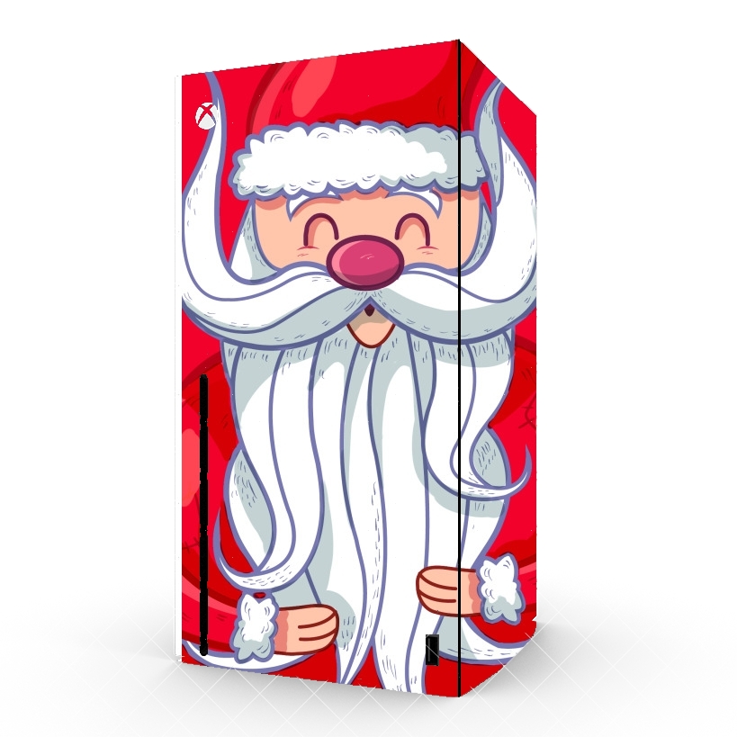 Autocollant Xbox Series X / S - Skin adhésif Xbox Santa Claus