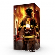 Autocollant Xbox Series X / S - Skin adhésif Xbox Sauver ou perir Pompiers les soldats du feu