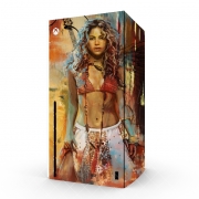 Autocollant Xbox Series X / S - Skin adhésif Xbox Shakira Painting