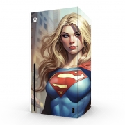 Autocollant Xbox Series X / S - Skin adhésif Xbox Supergirl V2
