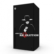 Autocollant Xbox Series X / S - Skin adhésif Xbox V For Vendetta Join the revolution