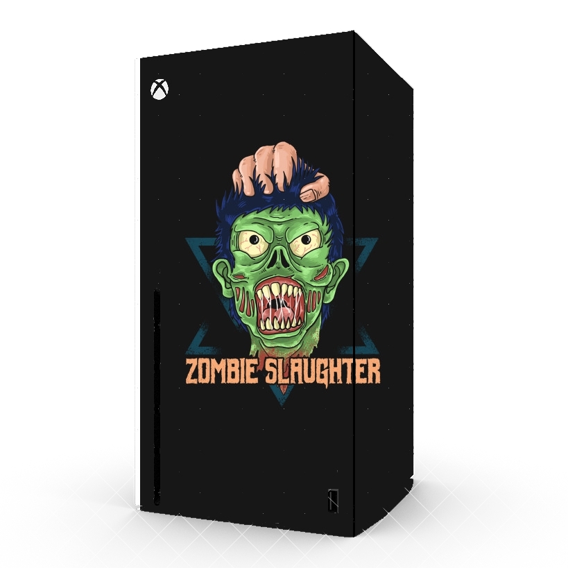 Autocollant Xbox Series X / S - Skin adhésif Xbox Zombie slaughter illustration