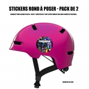 Autocollant pour casque de vélo / Moto Fortnite - Battle Royale Art Feat GTA
