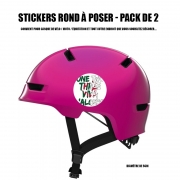 Autocollant pour casque de vélo / Moto One Two Three Viva lalgerie Slogan Hooligans