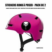 Autocollant pour casque de vélo / Moto Punisher Skull