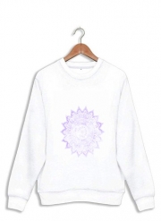 Sweatshirt Bohemian Flower Mandala in purple