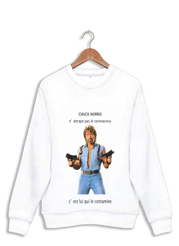 Sweatshirt Chuck Norris Against Covid