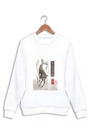 Sweatshirt Deer Japan watercolor art