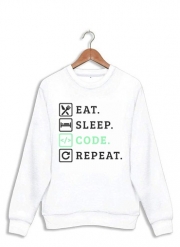 Sweatshirt Eat Sleep Code Repeat