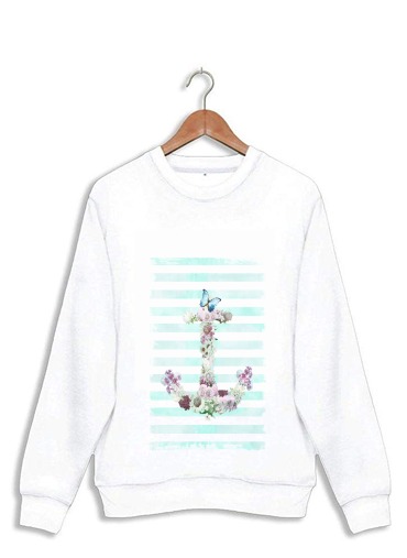 Sweatshirt Floral Anchor in mint