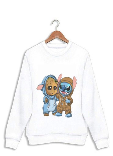 Sweatshirt Groot x Stitch