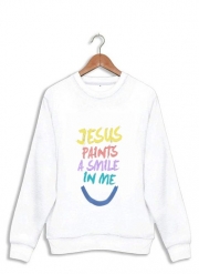 Sweatshirt Jesus paints a smile in me Bible