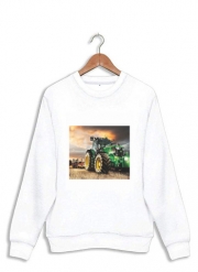 Sweatshirt John Deer Tracteur vert
