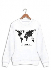 Sweatshirt mappemonde planisphère