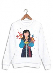 Sweatshirt Mulan Princess Watercolor Decor