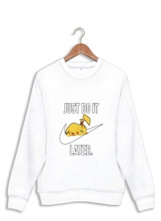 Sweatshirt Nike Parody Just Do it Later X Pikachu