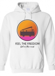 Sweat à capuche Feel The freedom on the road