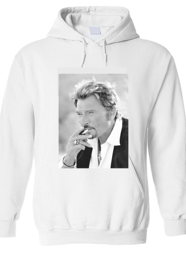 Sweat à capuche johnny hallyday Smoke Cigare Hommage