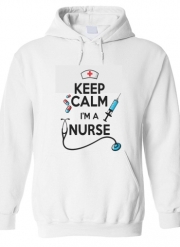Sweat à capuche Keep calm I am a nurse