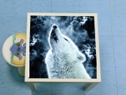 Table basse A howling wolf in the rain