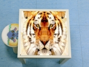 Table basse Tigre Abstrait Fractal