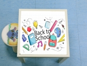 Table basse Back to school background drawing