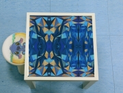 Table basse Blue Triangles
