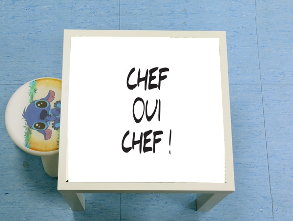Table basse Chef Oui Chef humour