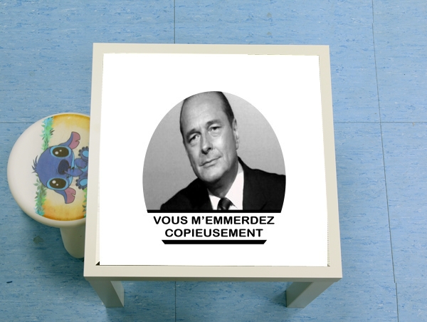 Table basse Chirac Vous memmerdez copieusement