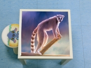 Table basse Cute painted Ring-tailed lemur