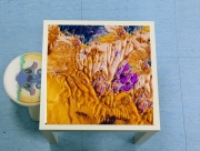 Table basse Gold and Purple Paint