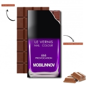 Tablette de chocolat personnalisé Flacon Vernis 666 PROVOCATION