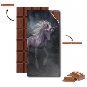 Tablette de chocolat personnalisé A dreamlike Unicorn walking through a destroyed city
