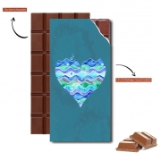 Tablette de chocolat personnalisé A Sea of Love (blue)