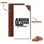 Tablette de chocolat personnalisé Abdos en cours
