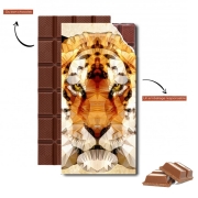 Tablette de chocolat personnalisé Tigre Abstrait Fractal